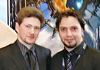Yan Udras (at the right) and Vladimir Mamut